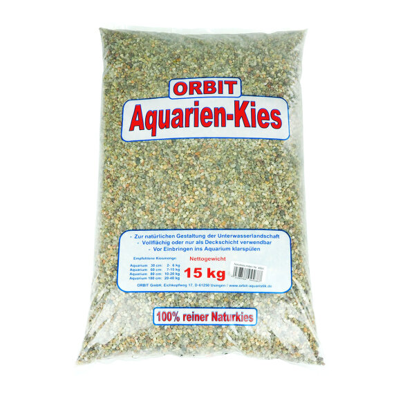 Aquarienkies - Naturkies mittel 15 kg